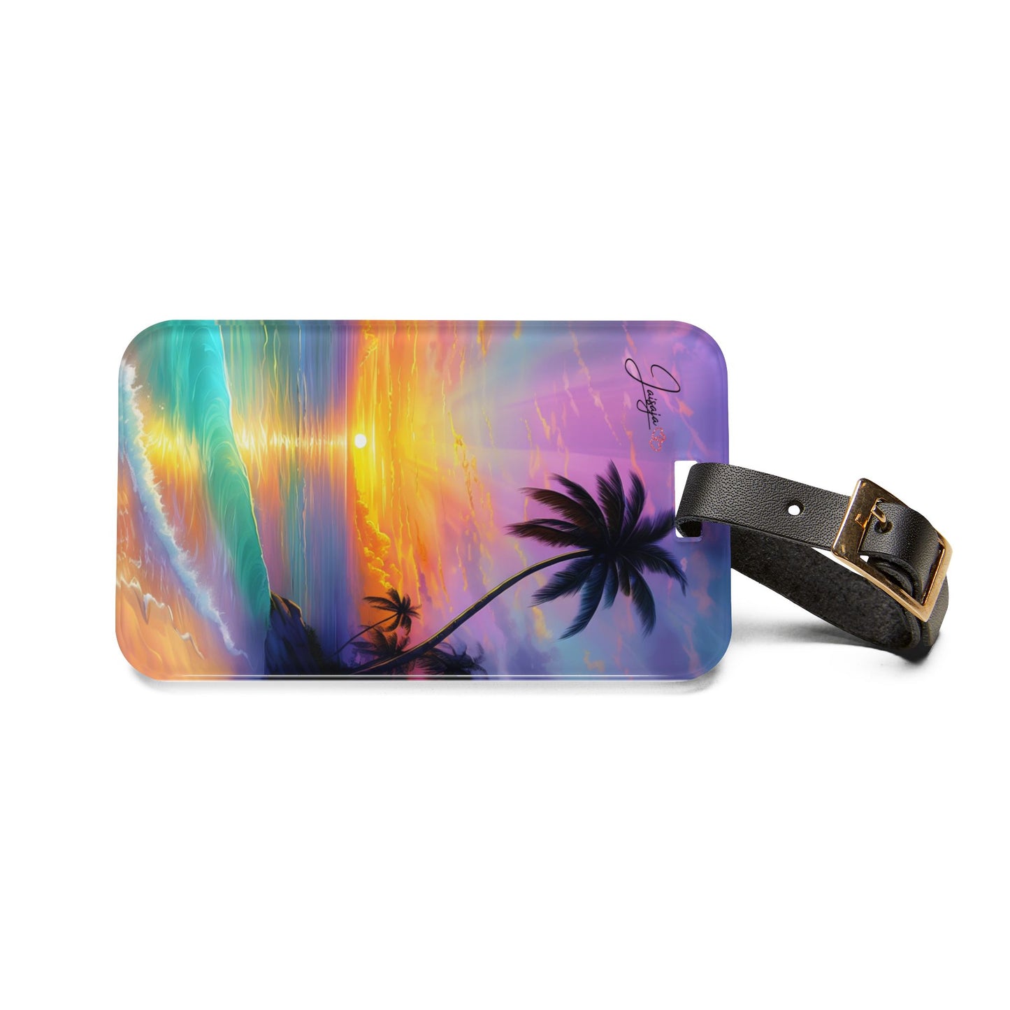 Couché de Soleil Tropical - Étiquette Valise