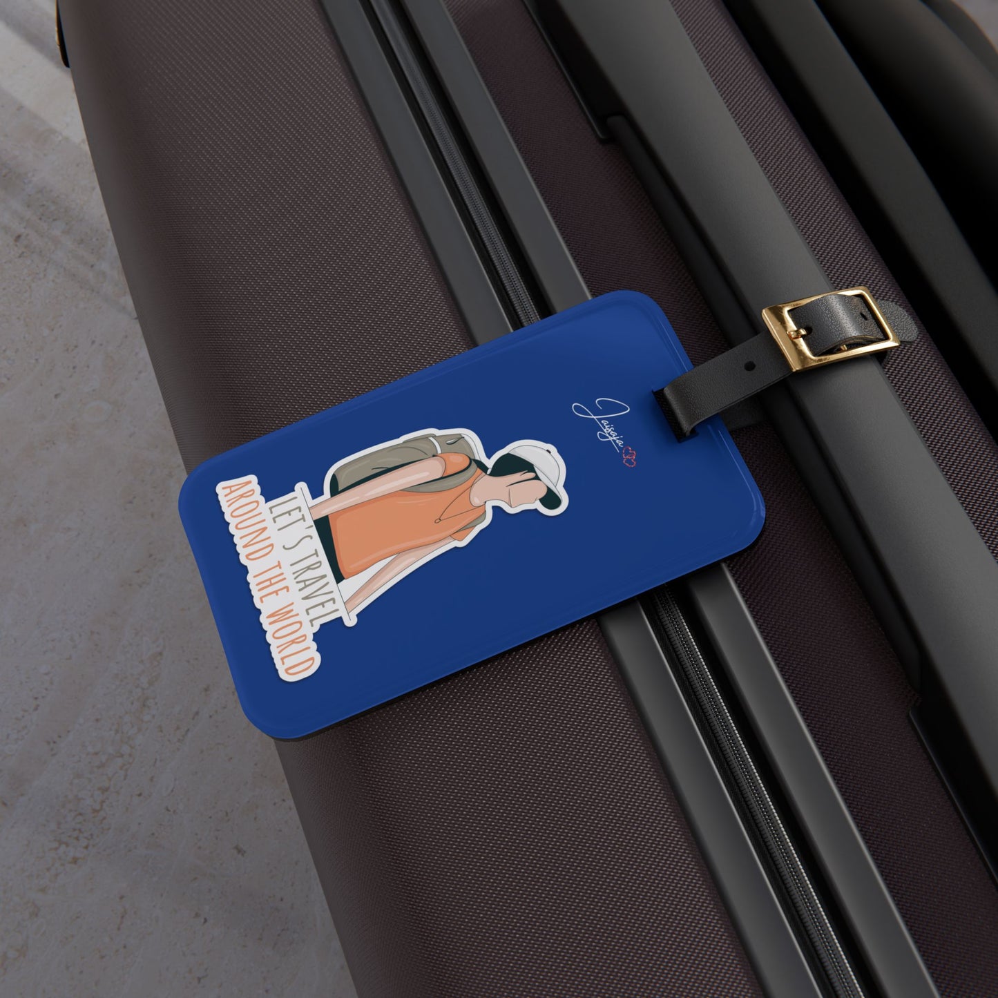 Let's Travel Around The World - Luggage Tag