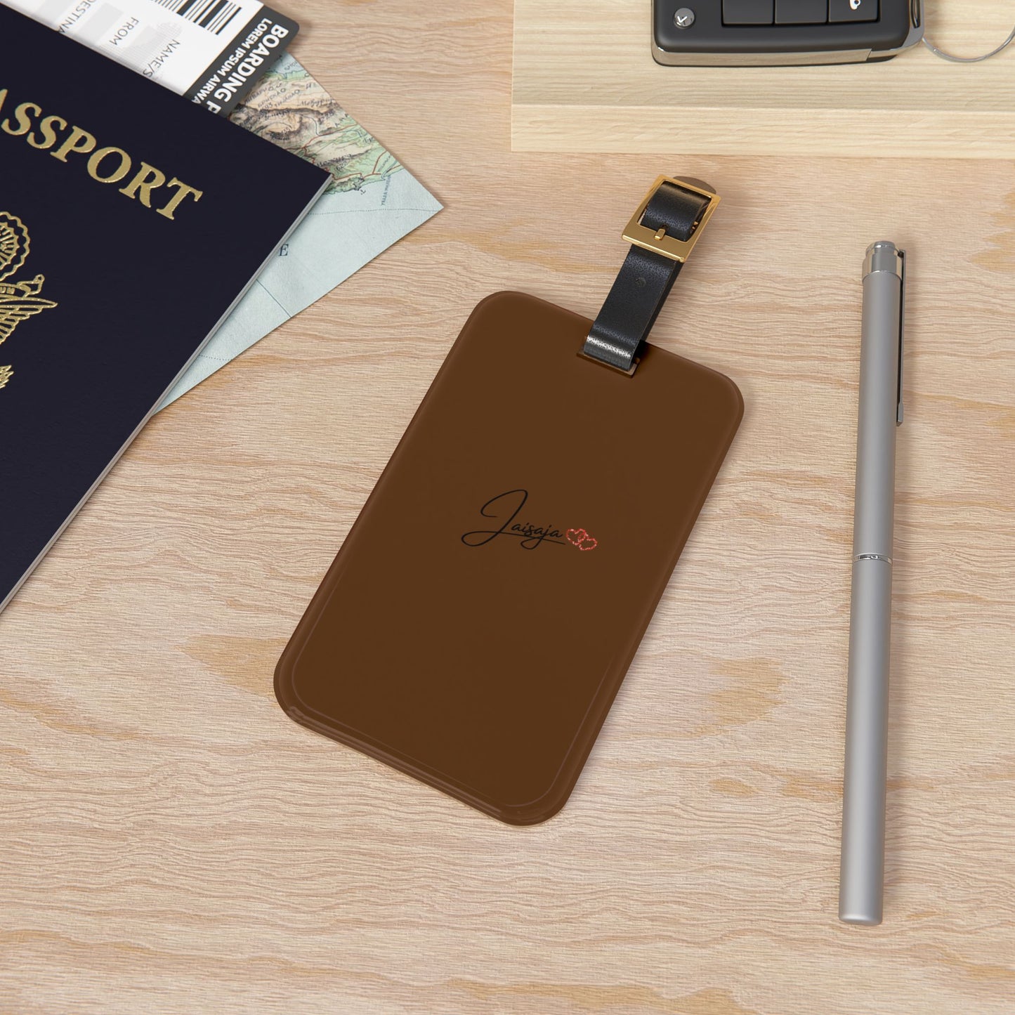 Jaisaja - Brown - Luggage Tag