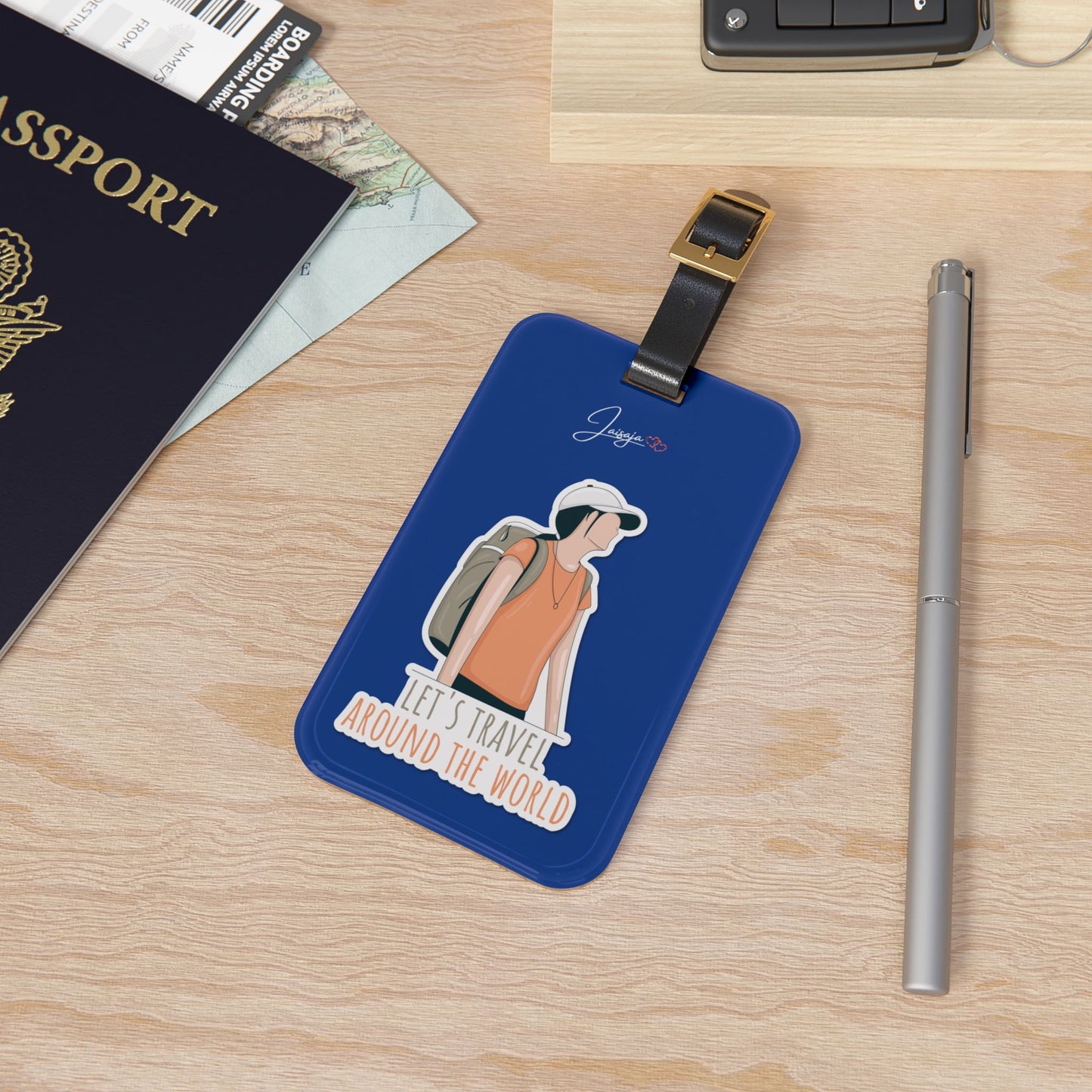 Let's Travel Around The World - Luggage Tag