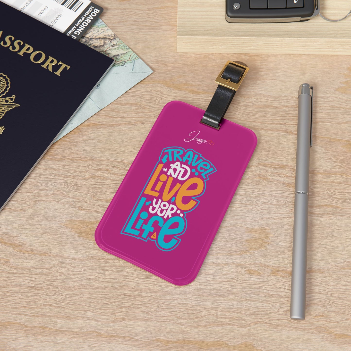 Travel And Live Your Life - Luggage Tag