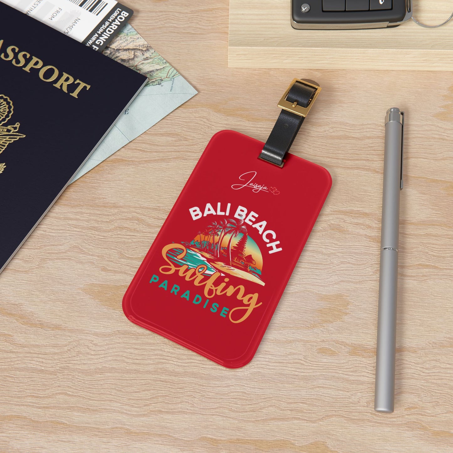 Bali Beach Surfing Paradise - Luggage Tag