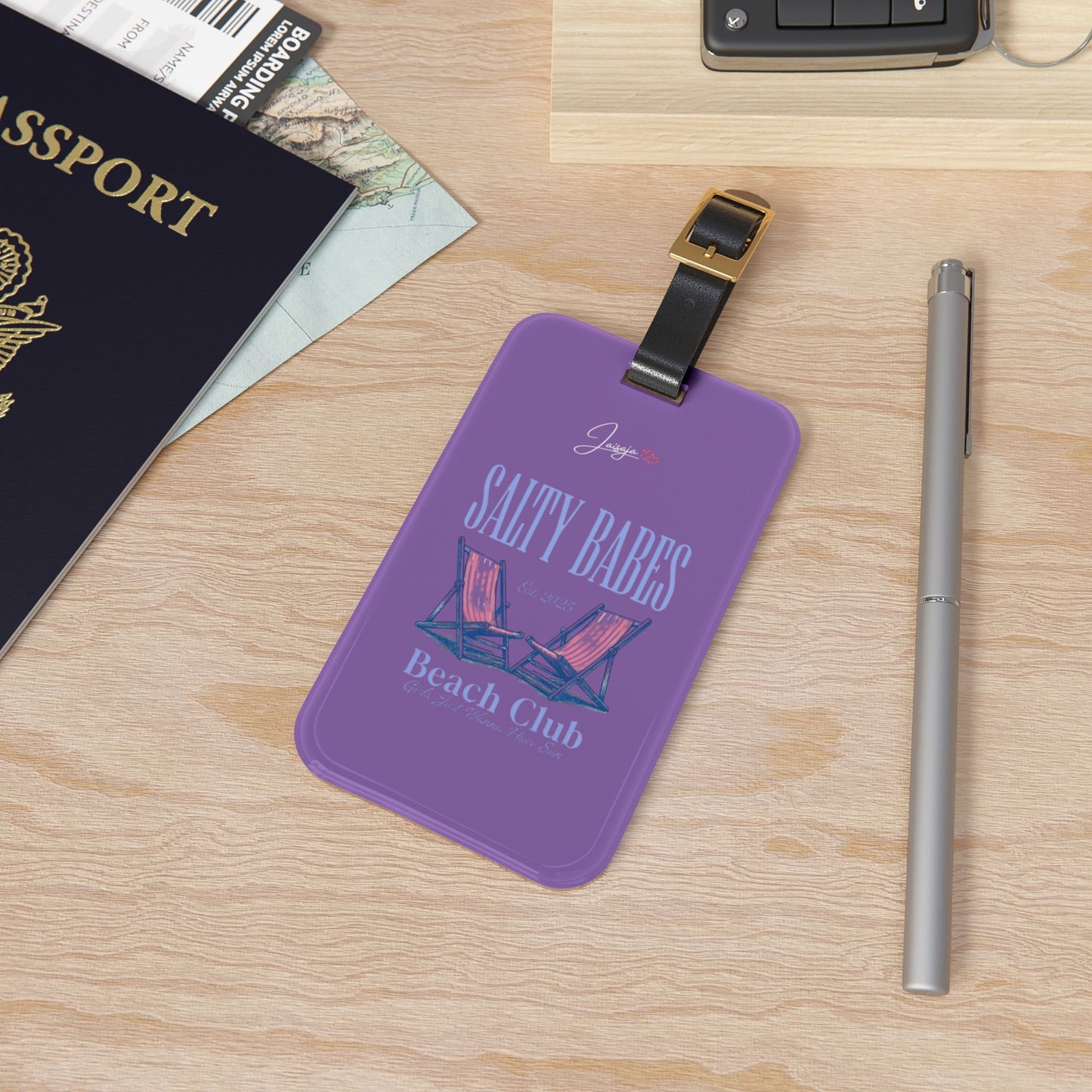Salty Babes Beach Club - Luggage Tag