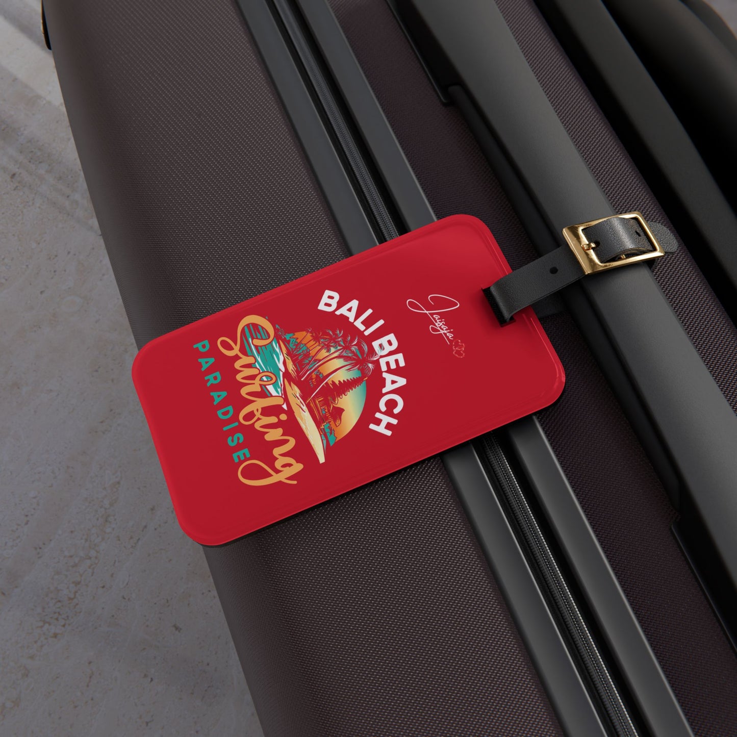 Bali Beach Surfing Paradise - Luggage Tag