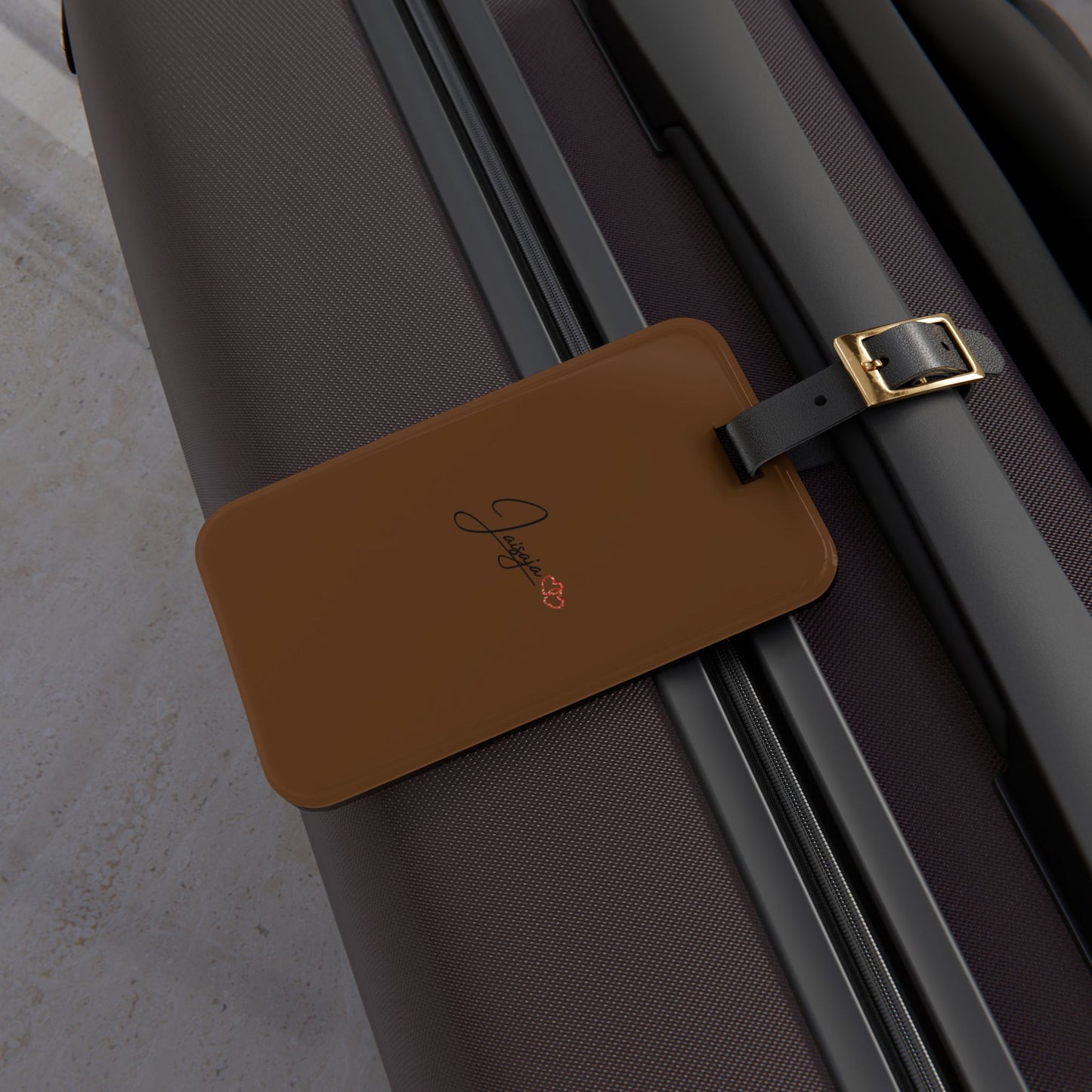 Jaisaja - Brown - Luggage Tag