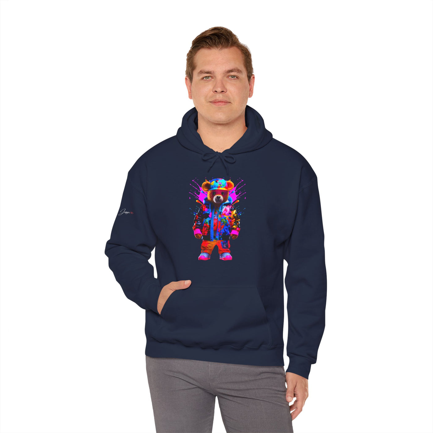 Glowing Hip Hop Bear Navy