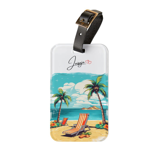 Paradis Tropical - Étiquette Valise