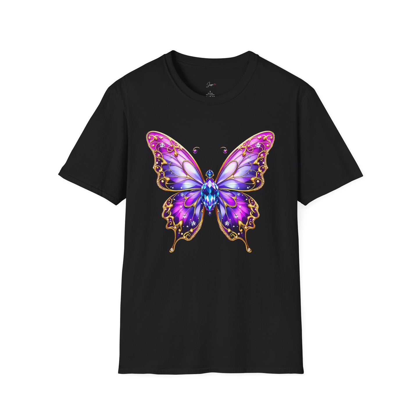 Colorful Butterfly Graphic Unisex T-Shirt – Softstyle Tee for Nature Lovers