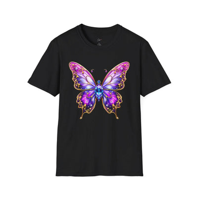 Colorful Butterfly Graphic Unisex T-Shirt – Softstyle Tee for Nature Lovers - Jaisaja