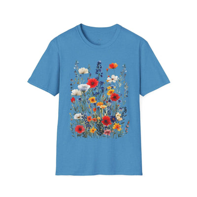 Floral Garden Unisex Softstyle T-Shirt - Comfortable Nature-Inspired Apparel - Jaisaja