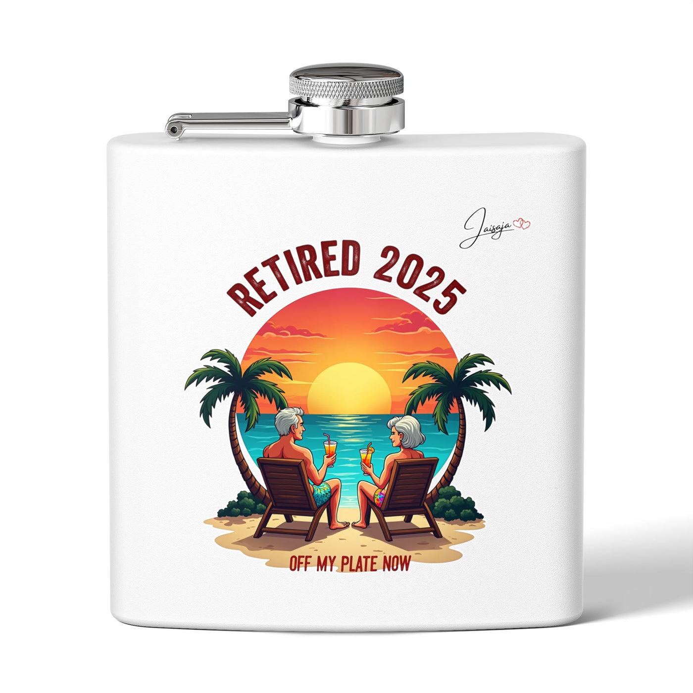 Retired 2025 Off My Plate Now - 6 oz Flask