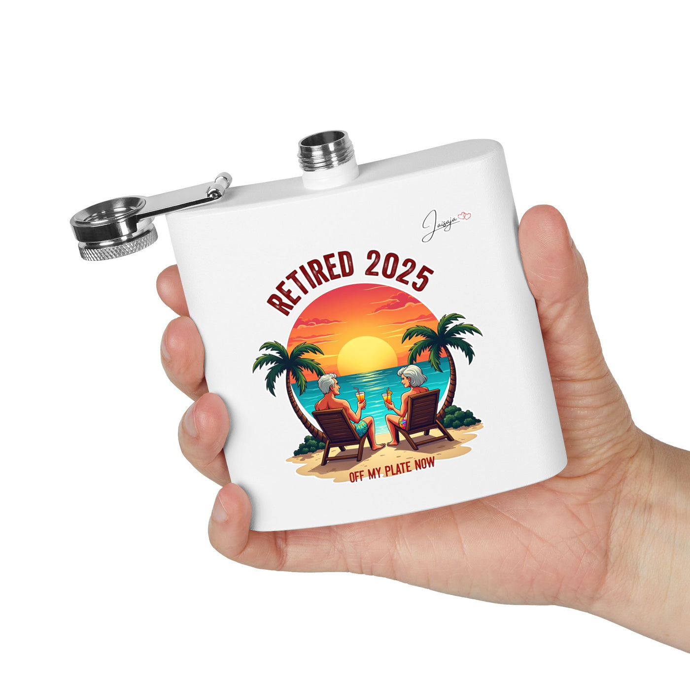 Retired 2025 Off My Plate Now - 6 oz Flask