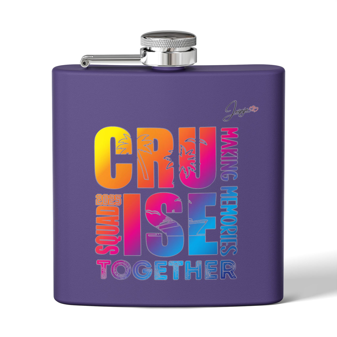 Making Memories Purple Stainless Steel Flask, 6oz