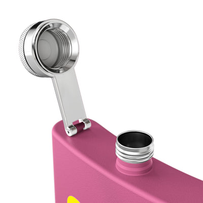 Making Memories Pink Stainless Steel Flask, 6oz