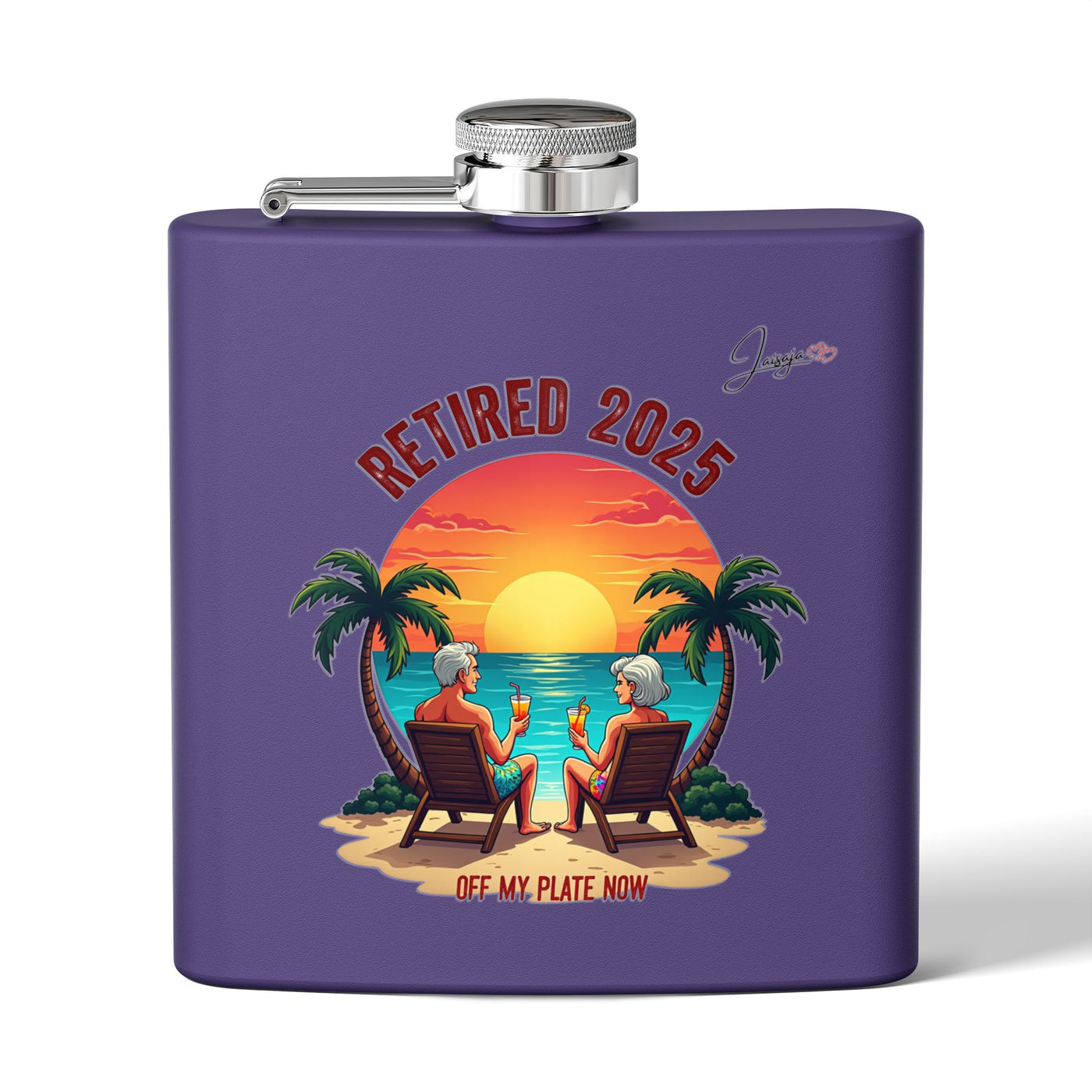 Retired 2025 Off My Plate Now - 6 oz Flask