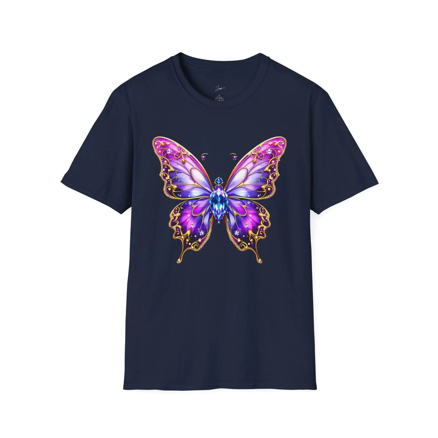 Colorful Butterfly Graphic Unisex T-Shirt – Softstyle Tee for Nature Lovers - Jaisaja
