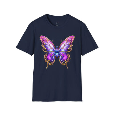 Colorful Butterfly Graphic Unisex T-Shirt – Softstyle Tee for Nature Lovers - Jaisaja