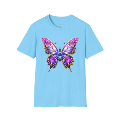 Colorful Butterfly Graphic Unisex T-Shirt – Softstyle Tee for Nature Lovers - Jaisaja