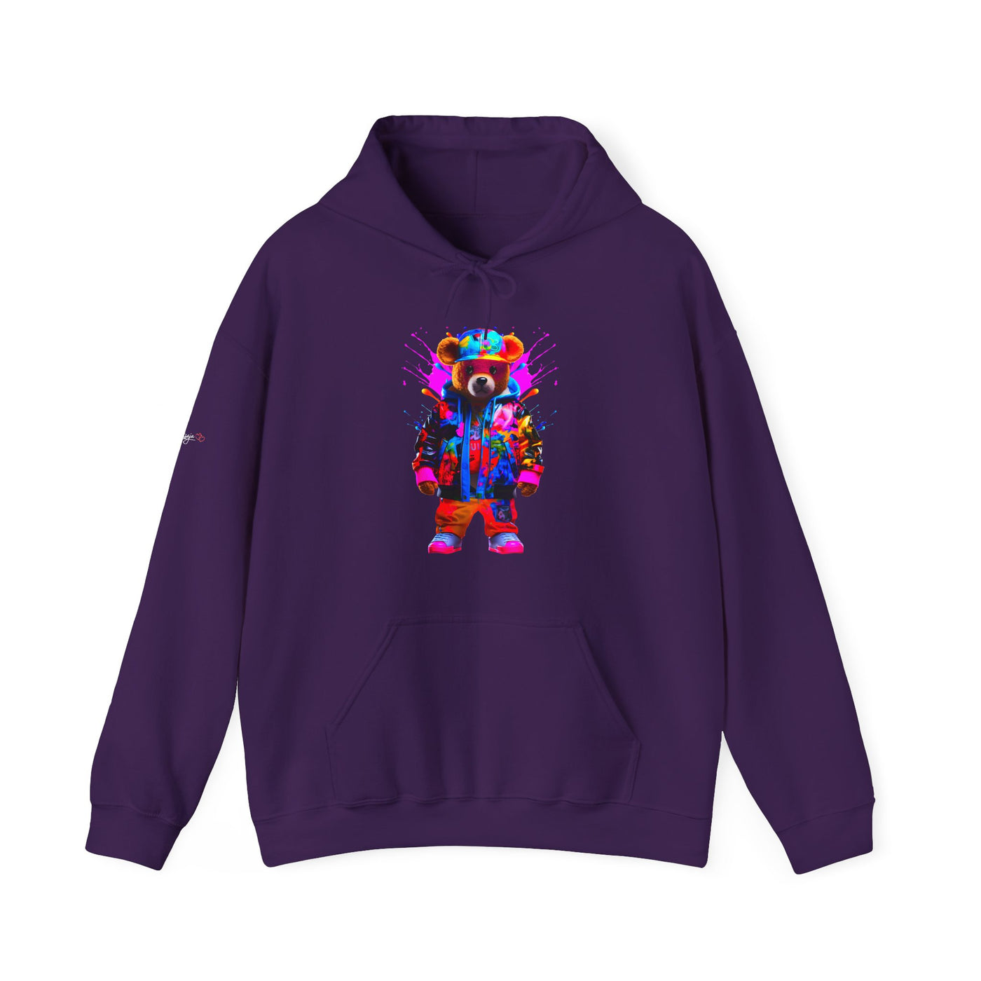 Glowing Hip Hop Bear Purple