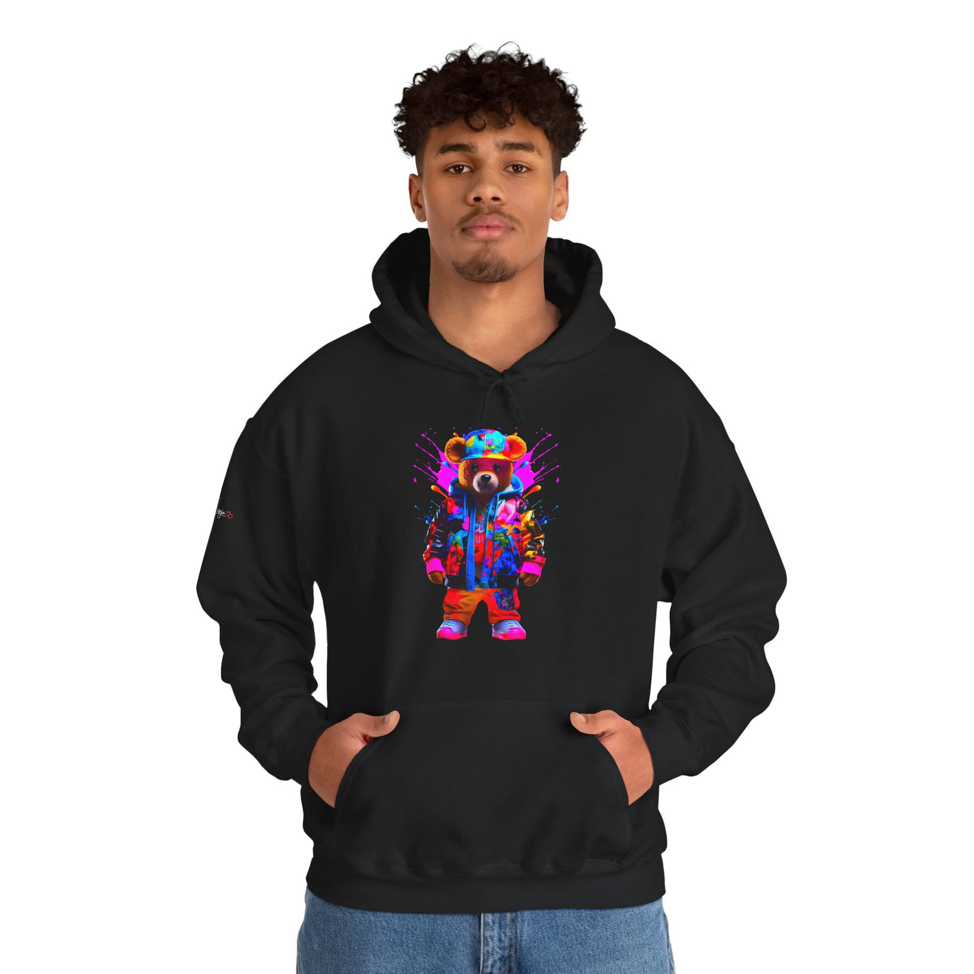 Glowing Hip Hop Bear Black
