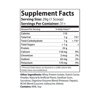 Whey Isolate Protein Supplement (907g, 2lb)
