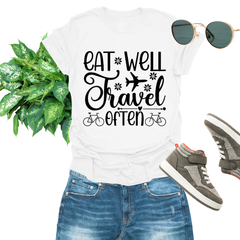 Eat Well Travel Often Tee