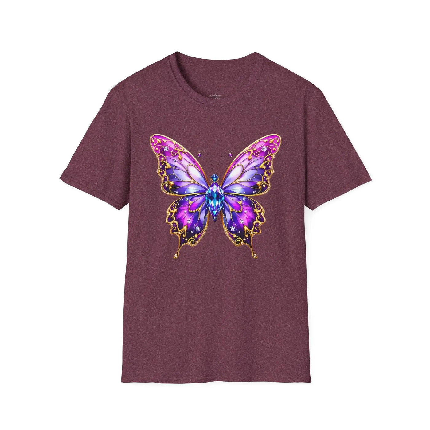 Colorful Butterfly Graphic Unisex T-Shirt – Softstyle Tee for Nature Lovers - Jaisaja