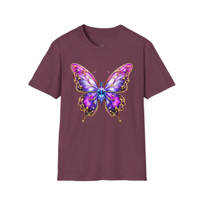 Colorful Butterfly Graphic Unisex T-Shirt – Softstyle Tee for Nature Lovers - Jaisaja