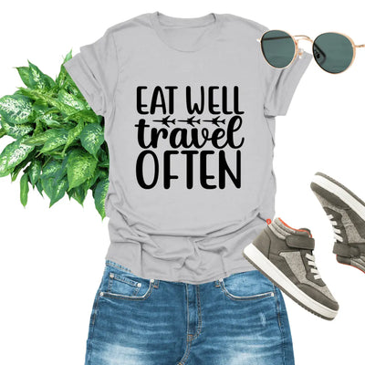 Eat Well Travel Often Unisex T-Shirt Eat Well Travel Often