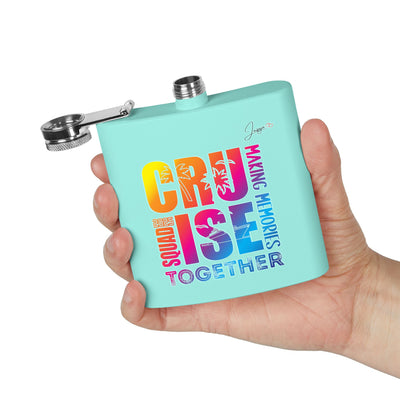 Making Memories Teal Stainless Steel Flask, 6oz