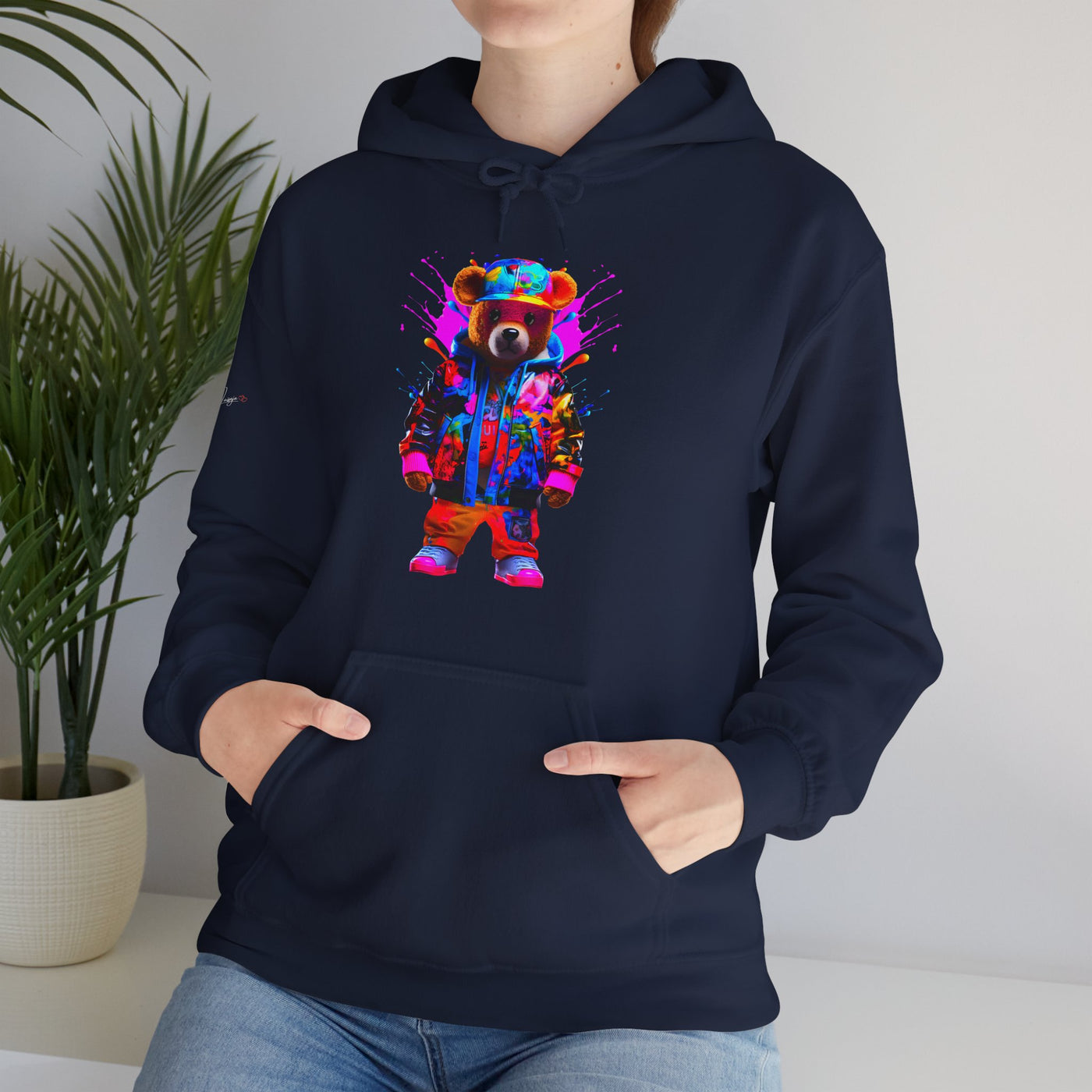 Glowing Hip Hop Bear Navy