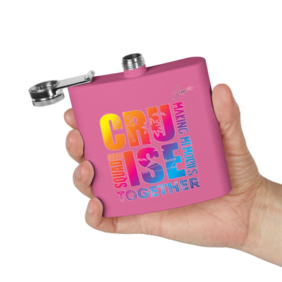 Making Memories Pink Stainless Steel Flask, 6oz