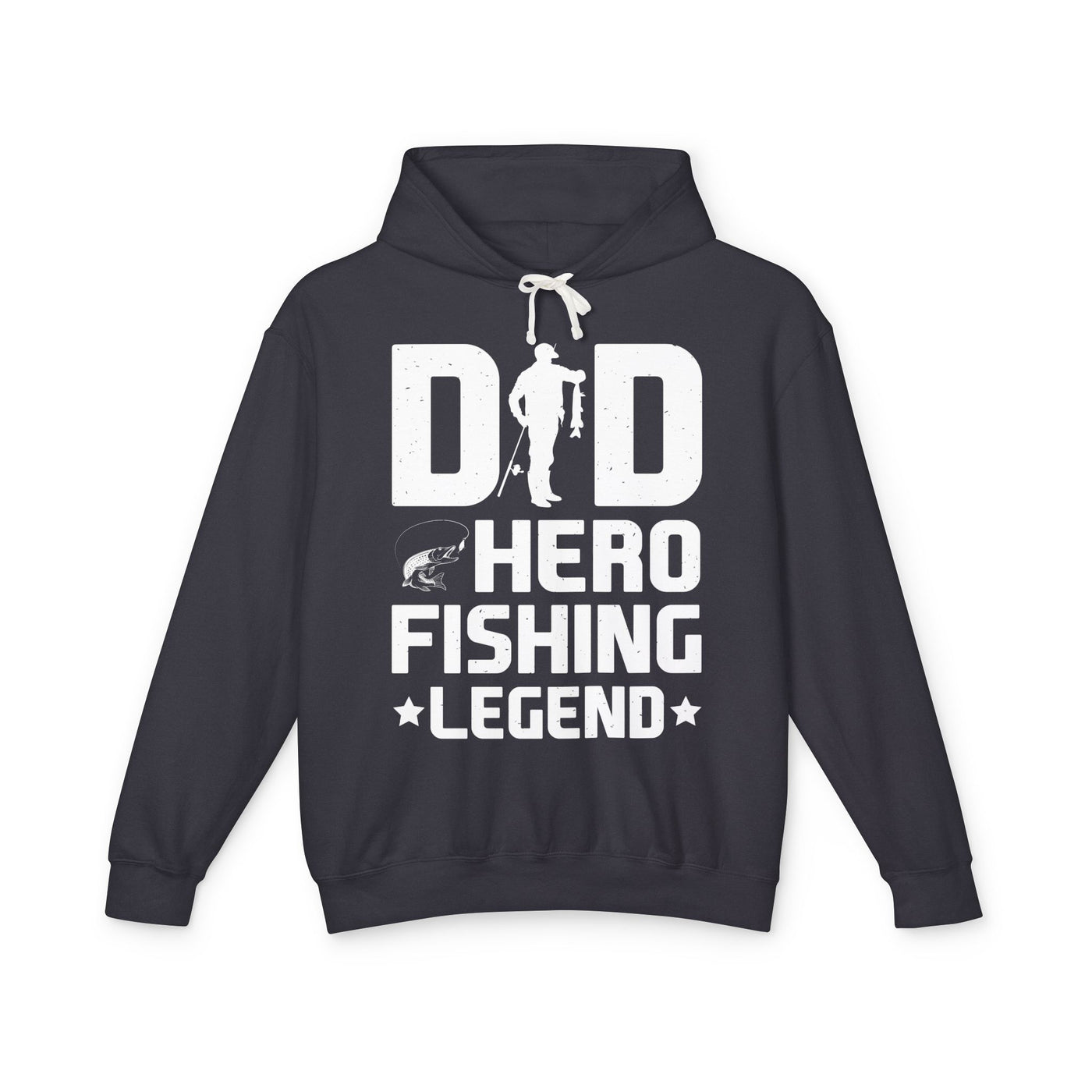 Dad Hero Fishing Legend Black