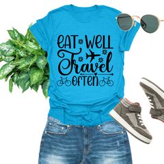 Eat Well Travel Often Tee