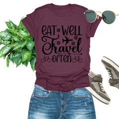 Eat Well Travel Often Tee