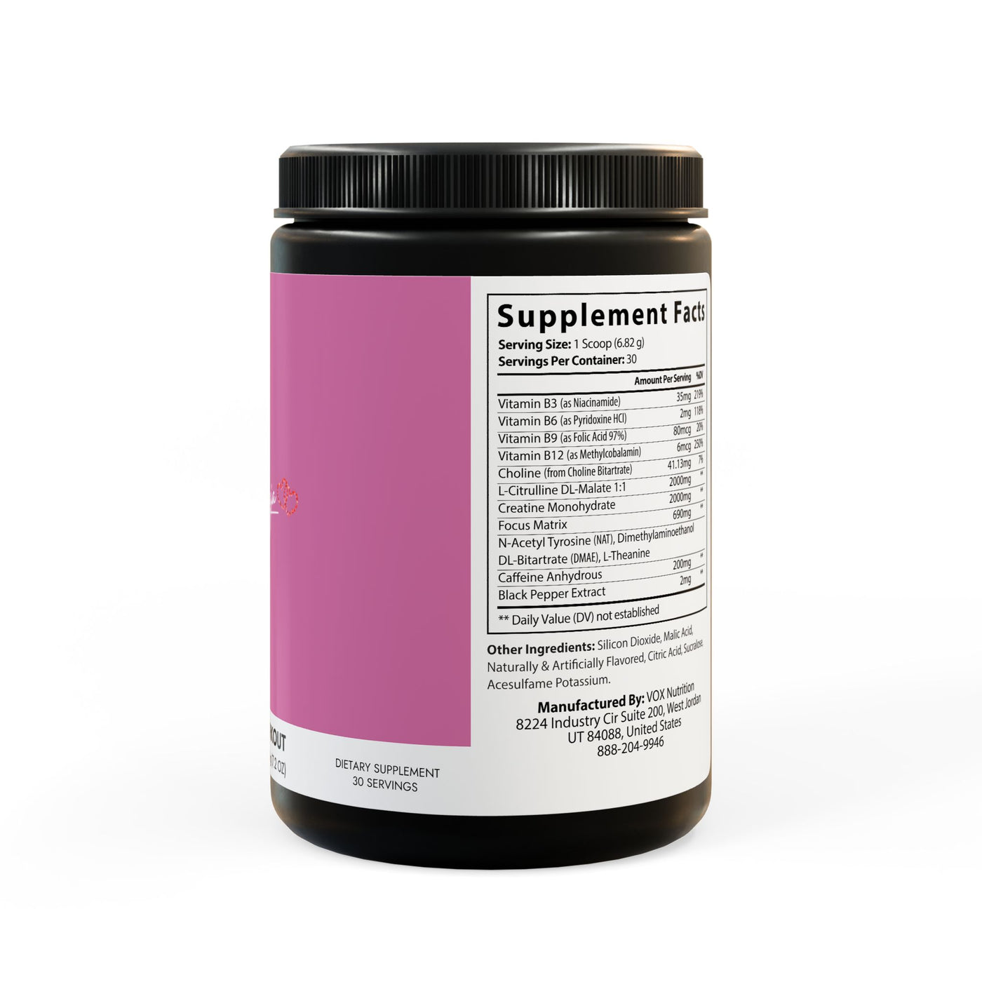 Pre-Workout Supplement, Fruit Punch (204g, 7.1oz)