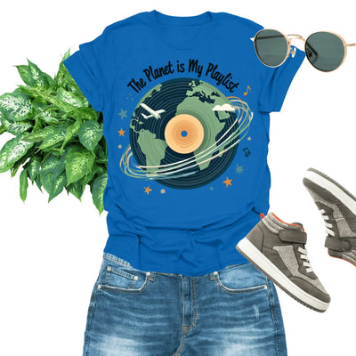 The Planet Is My Playlist T-Shirt | Music & Earth Love