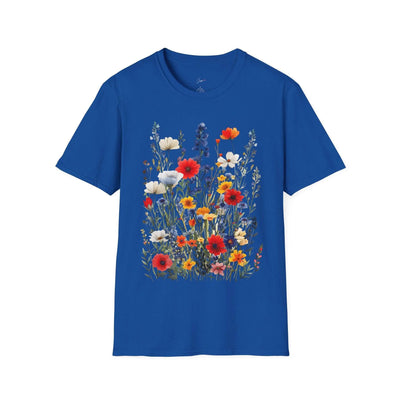 Floral Garden Unisex Softstyle T-Shirt - Comfortable Nature-Inspired Apparel - Jaisaja