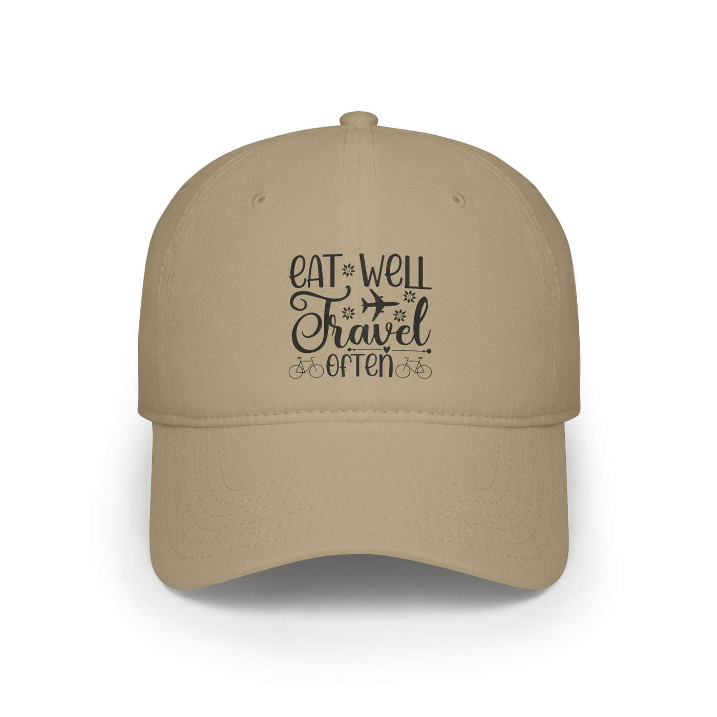 Eat Well Travel Often Khaki