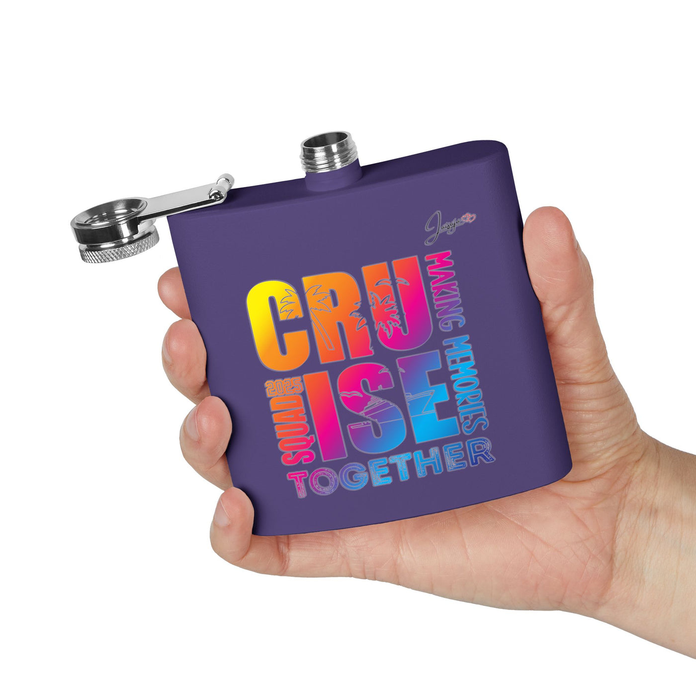 Making Memories Purple Stainless Steel Flask, 6oz