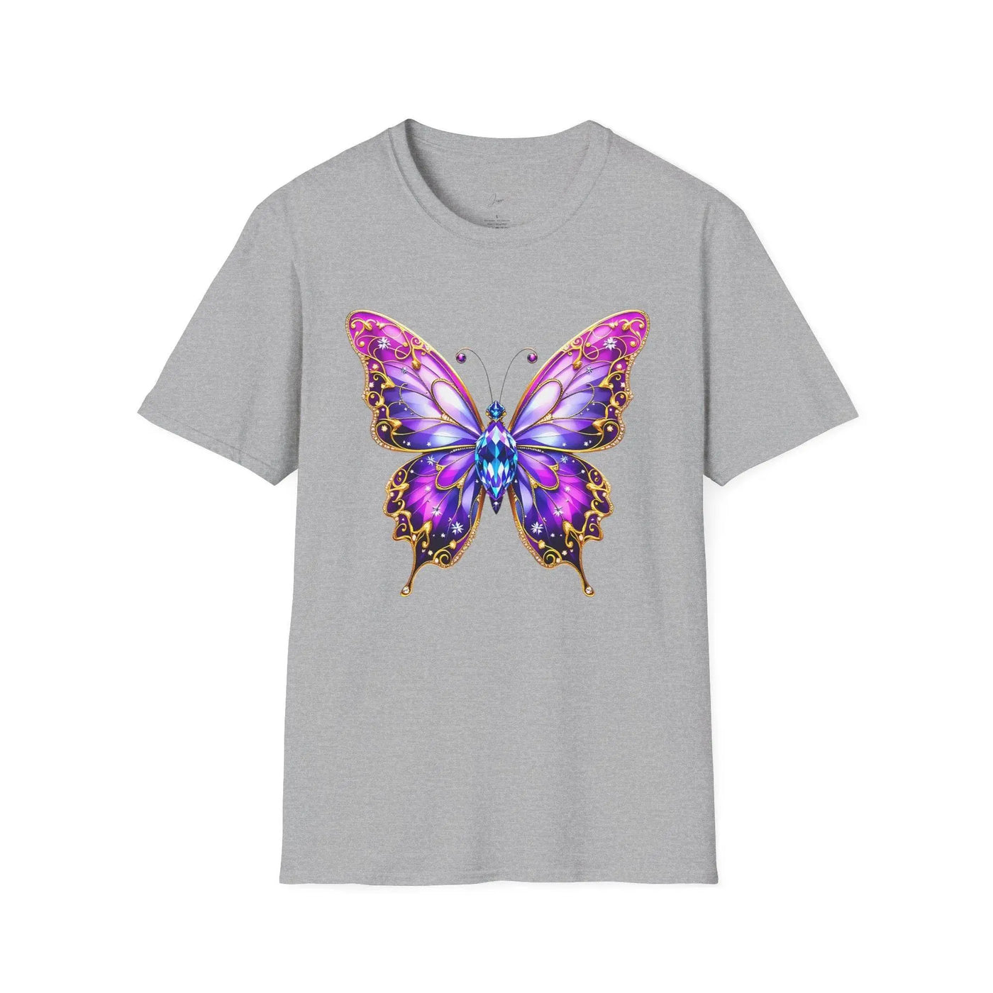 Colorful Butterfly Graphic Unisex T-Shirt – Softstyle Tee for Nature Lovers - Jaisaja