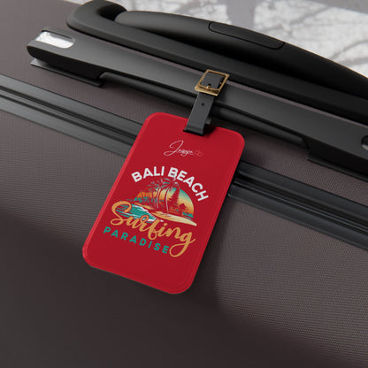 Bali Beach Surfing Paradise - Luggage Tag