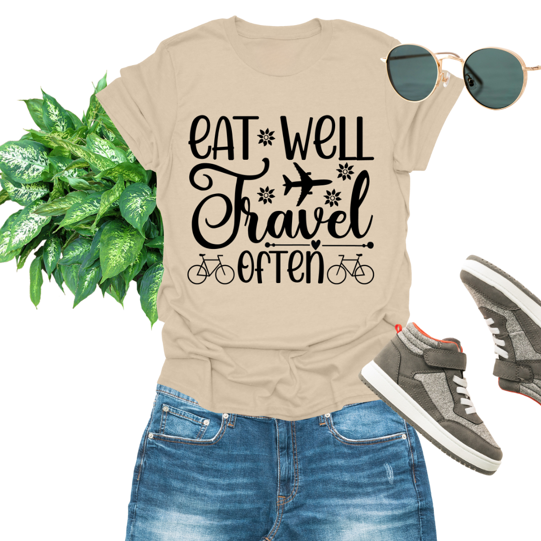 Eat Well Travel Often Tee