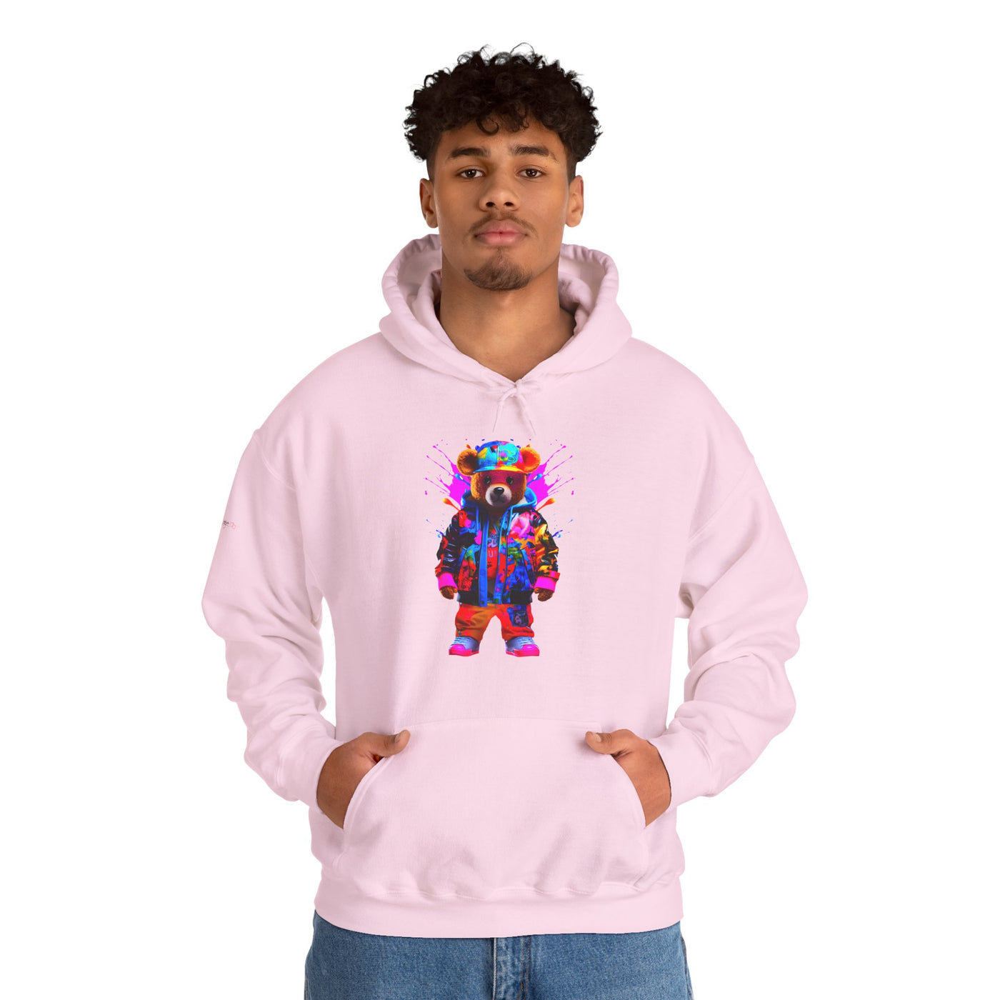 Glowing Hip Hop Bear Pink