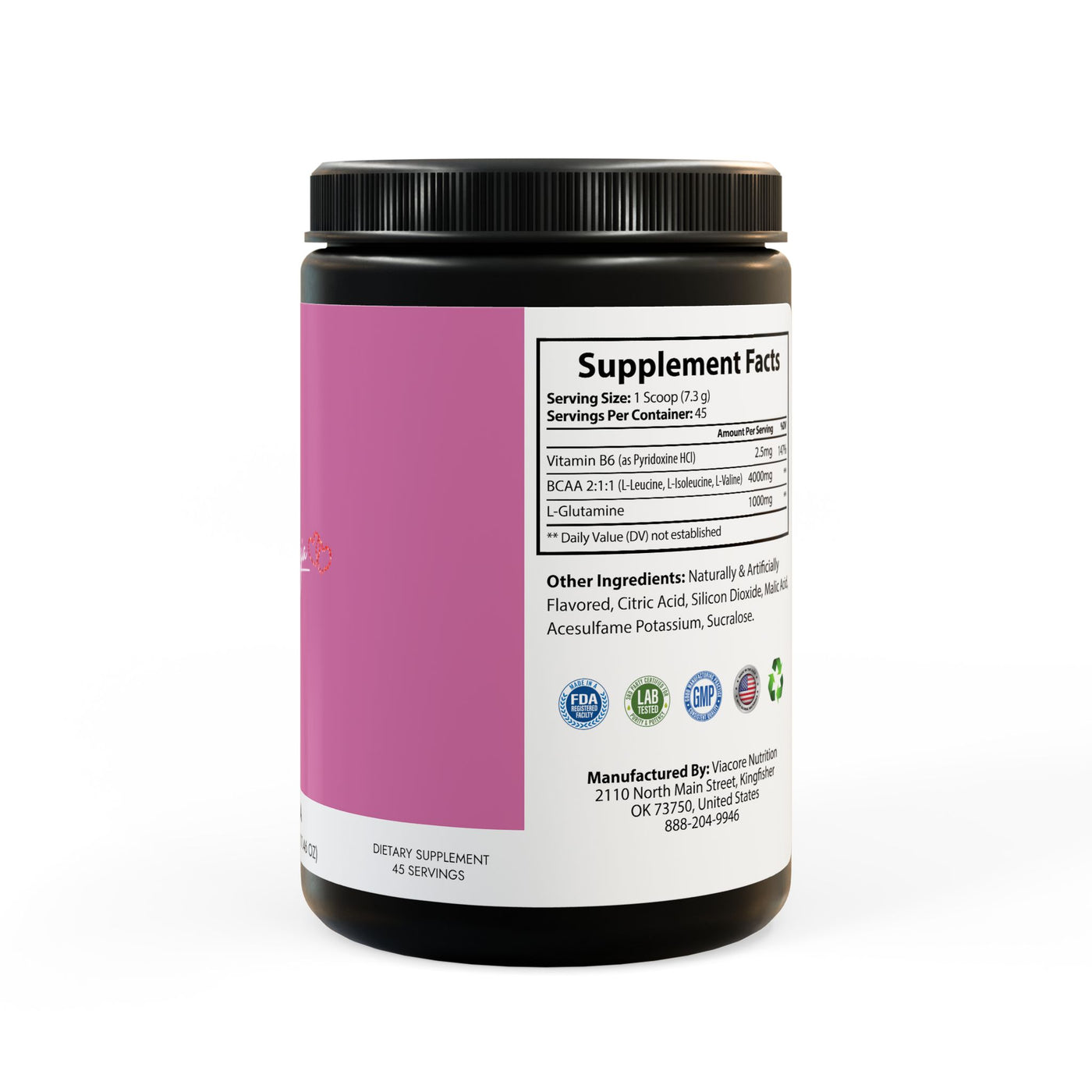 BCAA Supplement, Watermelon (325g, 11.46oz, 45 servings)