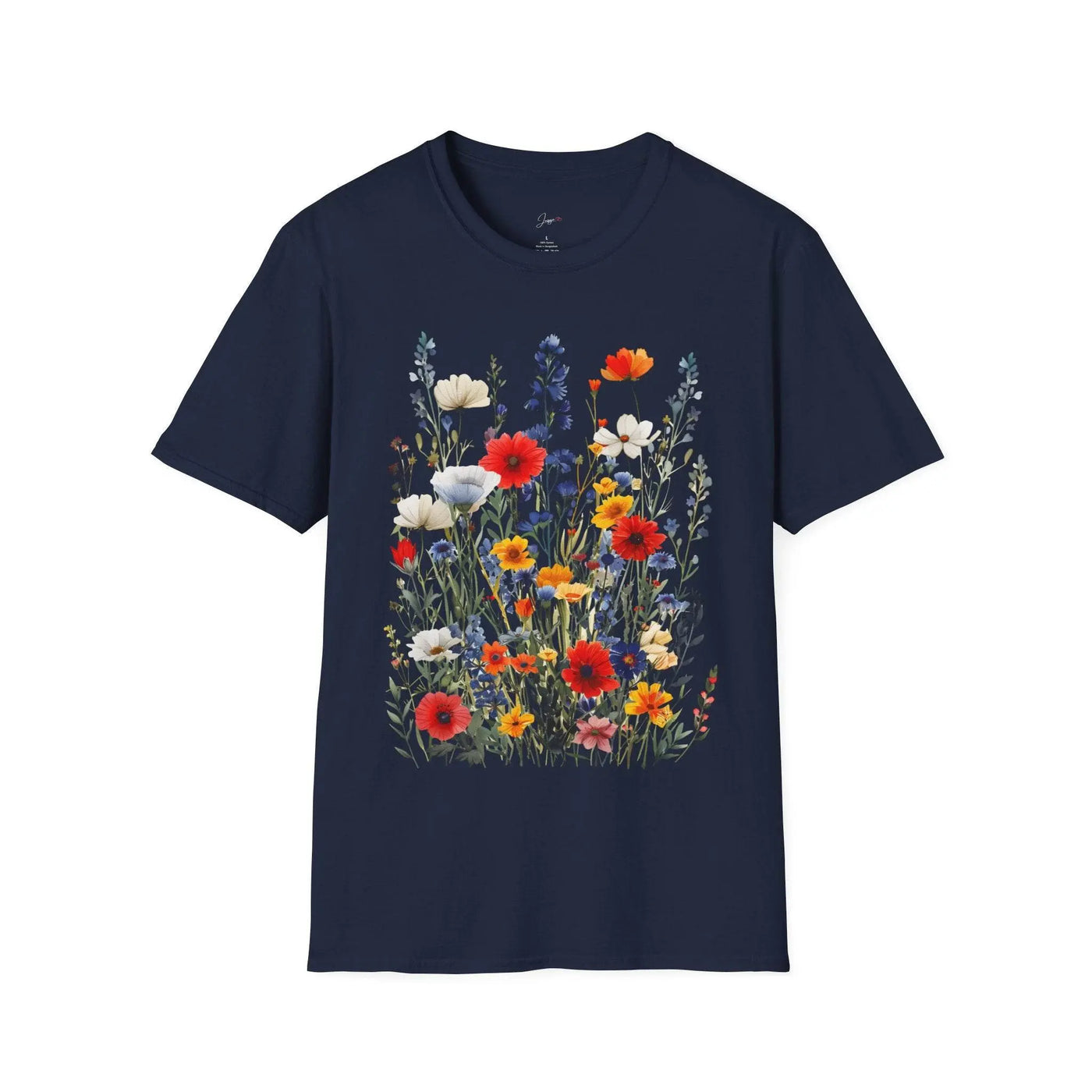 Floral Garden Unisex Softstyle T-Shirt - Comfortable Nature-Inspired Apparel - Jaisaja