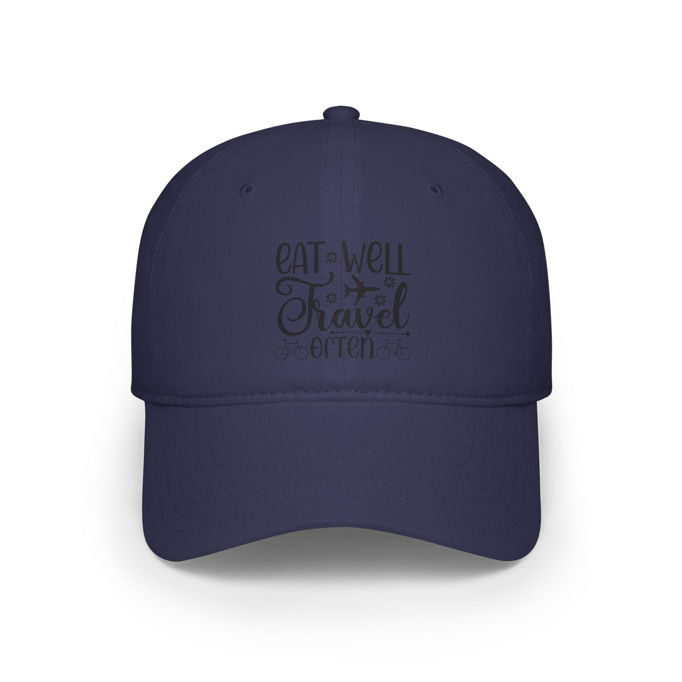Eat Well Travel Often Dark Navy
