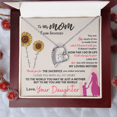 GIFT FOR MOM NECKLACE HEART
