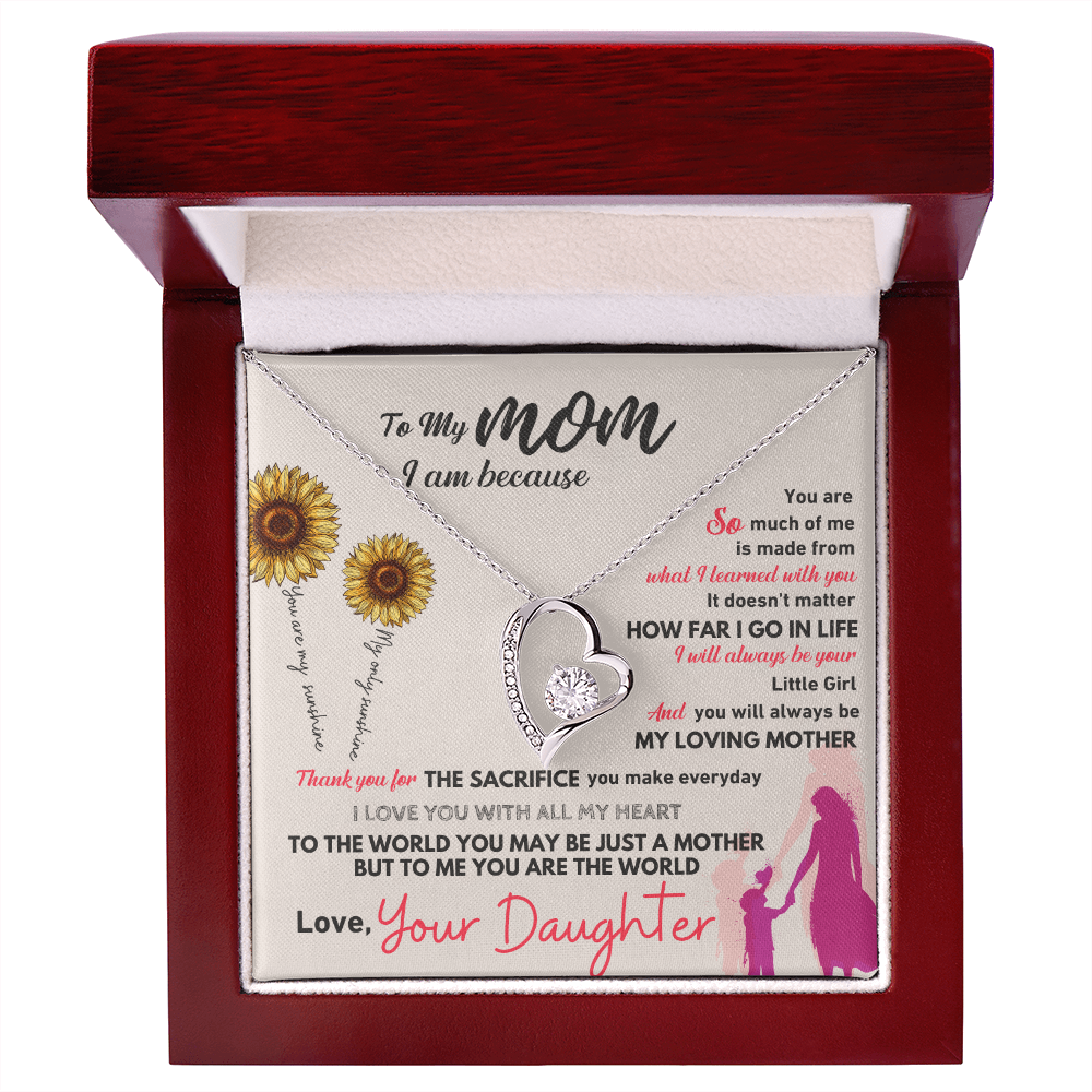 GIFT FOR MOM NECKLACE HEART
