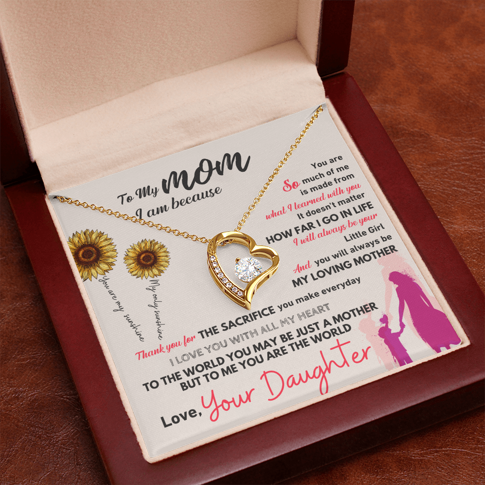GIFT FOR MOM NECKLACE HEART